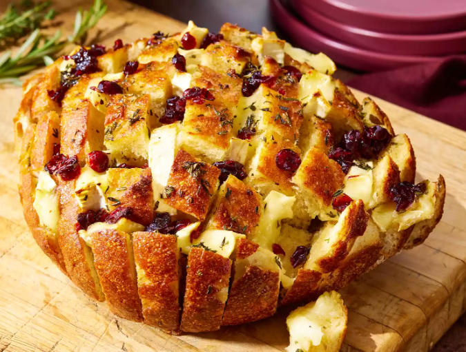 Cranberry Brie Pull Apart Bread